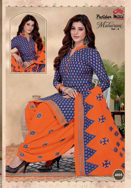 Patidar Maharani Vol 4 Casual Daily Wear Wholesale Cotton Dress Material
